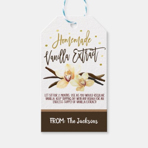 Vanilla Extract Gift Tag