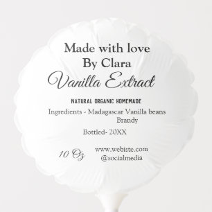 Vanilla extract homemade add ingredients weight de balloon