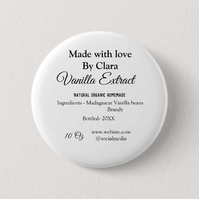 Vanilla extract homemade add ingredients weight de button (Front)