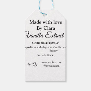 Vanilla extract homemade add ingredients weight de gift tags