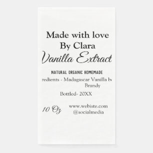 Vanilla extract homemade add ingredients weight de paper guest towels