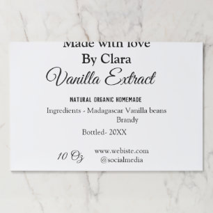 Vanilla extract homemade add ingredients weight de paper pad
