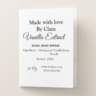 Vanilla extract homemade add ingredients weight de pocket folder