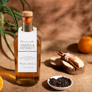 Vanilla Extract Label Bottle Hanger Tag