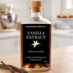 Vanilla Extract Modern Custom Label VE103tr