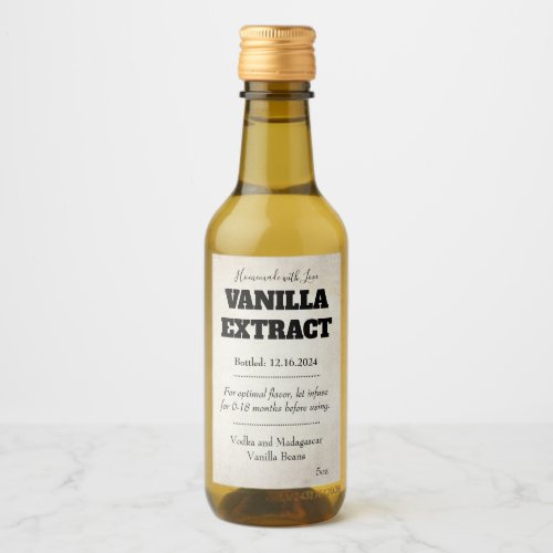 Vanilla Extract Modern Label Sticker ASOv1trbk
