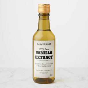 Vanilla Extract Modern Label Sticker ASOv2trbkss