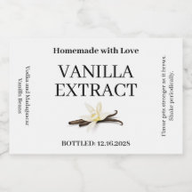 Vanilla Extract Modern Label Sticker VE101_01rt