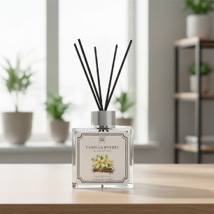 Vanilla Floral Aroma Diffuser Label