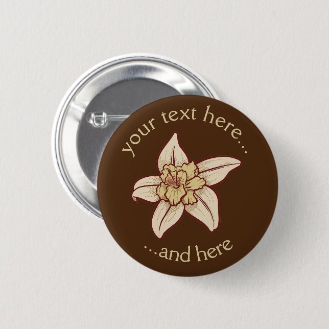 Vanilla Flower Icon Button (Front & Back)
