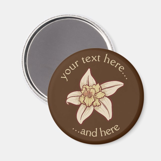 Vanilla Flower Icon Magnet (Front/Back)