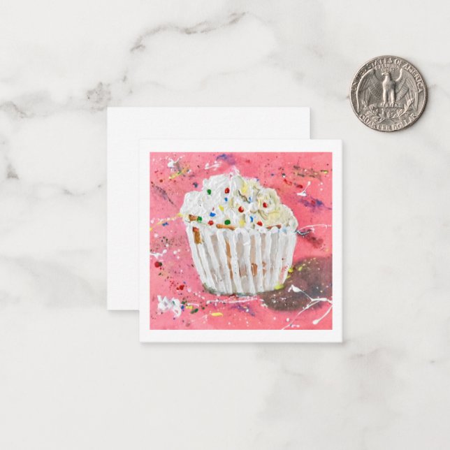 Vanilla Frosting Note Card (Front/Back In Situ)