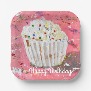 Vanilla Frosting Paper Plates