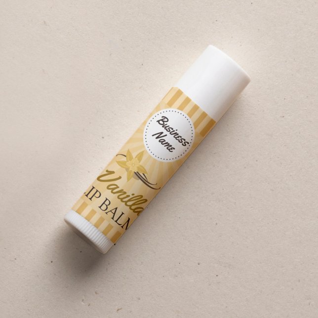 Vanilla Gold - Lip Balm Label - 1.25" Square (Creator Uploaded)