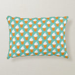 Vanilla Ice Cream Cone Pattern Accent Pillow