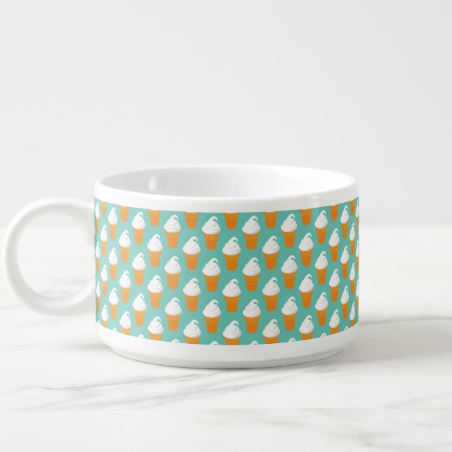 Vanilla Ice Cream Cone Pattern Bowl (Right)