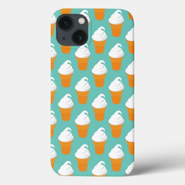 Vanilla Ice Cream Cone Pattern Case-Mate iPhone Case (Back)