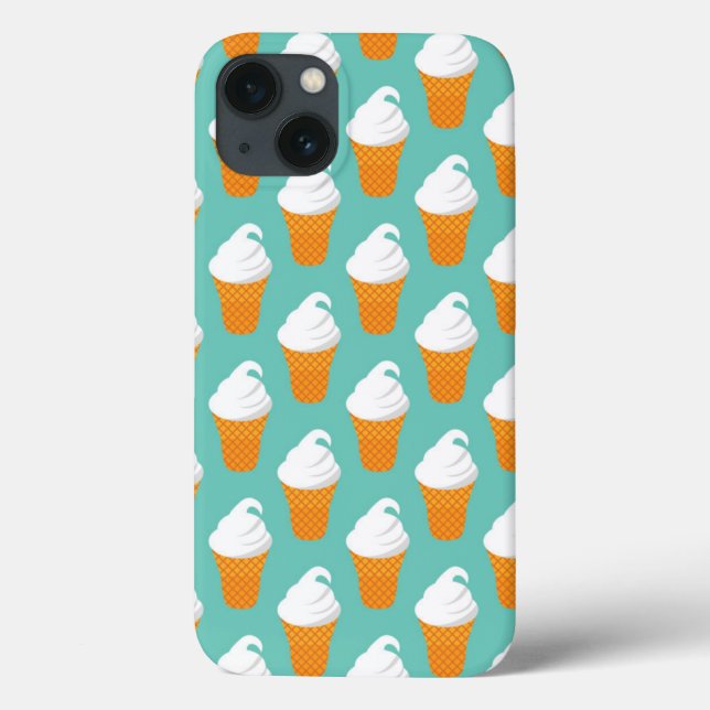 Vanilla Ice Cream Cone Pattern Case-Mate iPhone Case (Back)