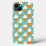 Vanilla Ice Cream Cone Pattern iPhone 13 Case