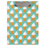 Vanilla Ice Cream Cone Pattern Clipboard