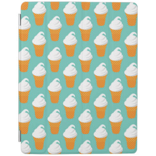 Vanilla Ice Cream Cone Pattern iPad Smart Cover