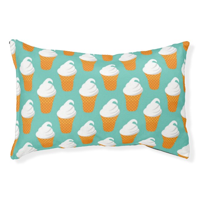 Vanilla Ice Cream Cone Pattern Pet Bed (Front)