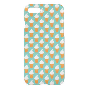 Vanilla Ice Cream Cone Pattern iPhone SE/8/7 Case