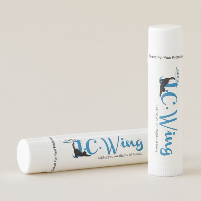 Vanilla Lip Balm - J.C. Wing Author Logo (Front)