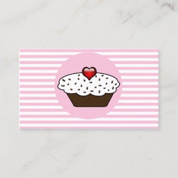 Vanilla Love cupcake business Cards
