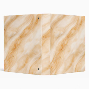 Vanilla Milkshake Marble Texture 3 Ring Binder