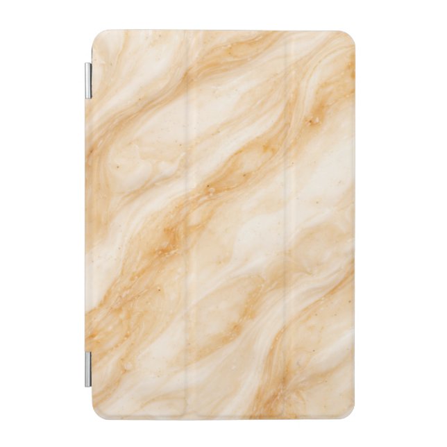 Vanilla Milkshake Marble Texture iPad Mini Cover (Front)