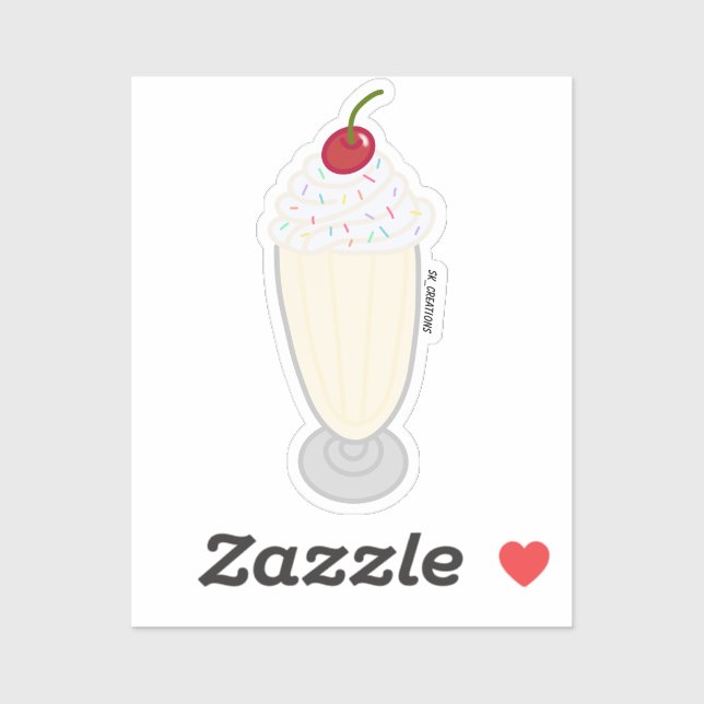 Vanilla Milkshake Sticker (Sheet)