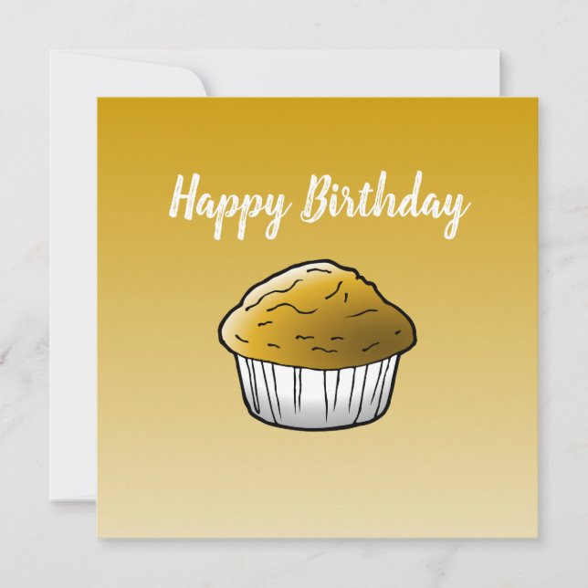 Vanilla Muffin Birthday Card (Front)