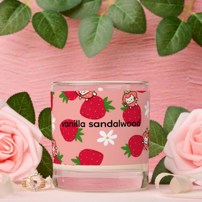 vanilla sandalwood scented candle (Wedding)