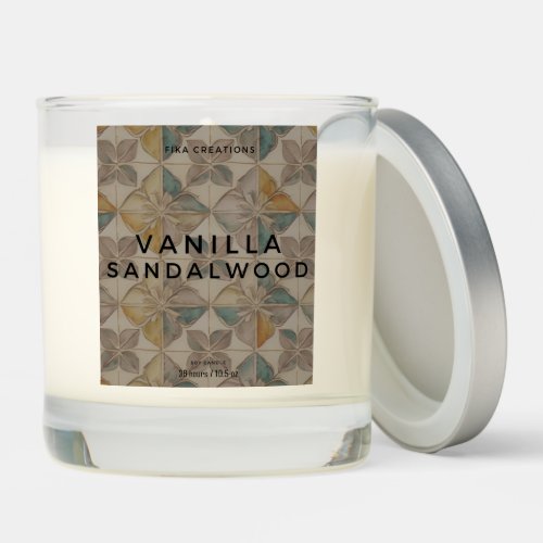 Vanilla Sandalwood  Scented Candle