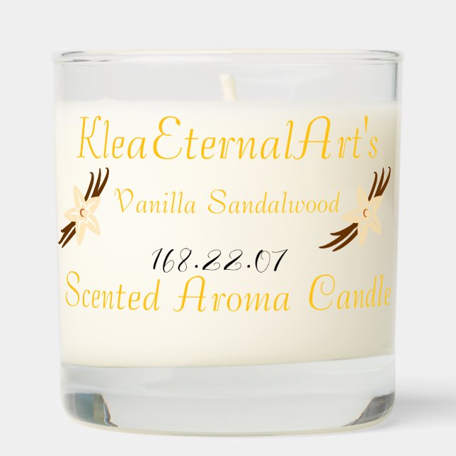 Vanilla Sandalwood  Scented Candle (Right)