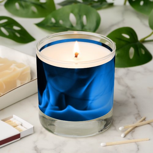 Vanilla Sandalwood Scented Jar Blue Flame Candle