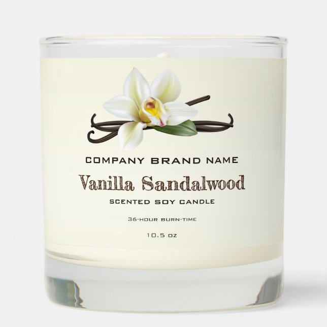 Vanilla Scented Candle (Front)