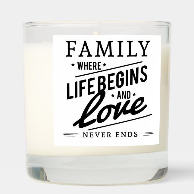 Vanilla Scented Candle - (Right)