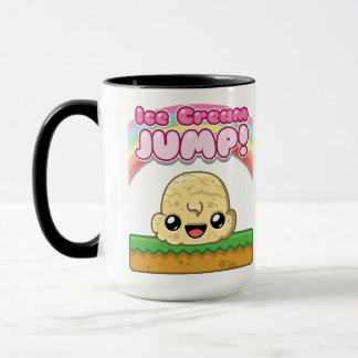 Vanilla Scoop with Ice Cream Jump Text Mug