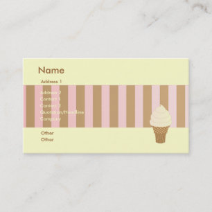 Vanilla Soft Serve Business Card