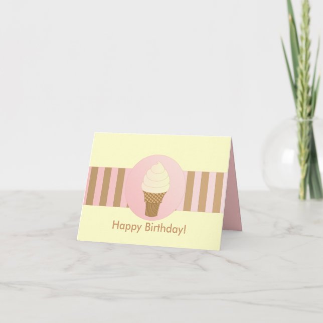 Vanilla Soft Serve Card (Front)