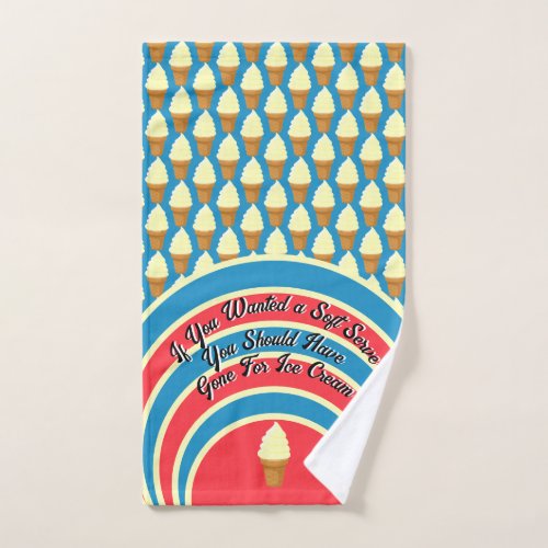 Vanilla Soft Serve Pickleball Red White Blue Sweet Hand Towel