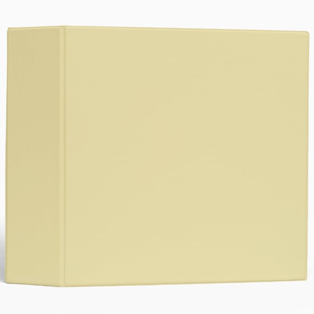 Vanilla Solid Color | Trendy Color  3 Ring Binder (Front/Spine)