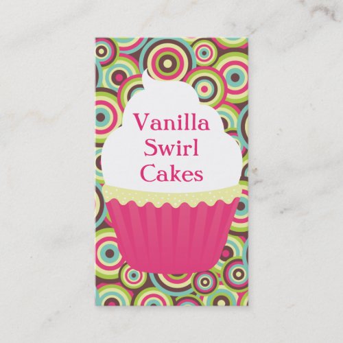 Vanilla Swirl Vertical Bizcard Business Card Templates