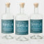 Vanilla Teal and White Bottle Label