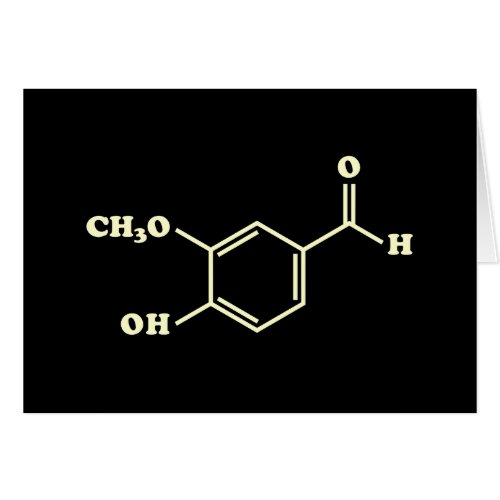 Vanilla Vanillin Molecular Chemical Formula