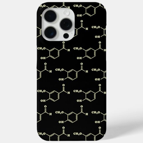 Vanilla Vanillin Molecular Chemical Formula iPhone 15 Pro Max Case