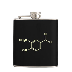 Vanilla Vanillin Molecular Chemical Formula Flask