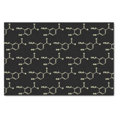 Vanilla Vanillin Molecular Chemical Formula Tissue Paper